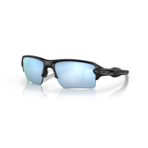 OAKLEY Standard Issue Flat 2.0 XL Matte Black Frame/Prizm Deep Water Polarized Glasses (OO9188-58)
