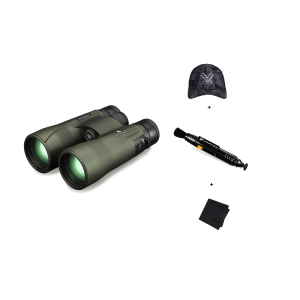 VORTEX Viper HD 8x42mm Binocular with Lens Cleaning Pen, Logo Black Camo Hat and Microfiber Cleaning Cloth