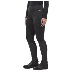 KERRITS Women's Thermo Tech 2.0 Black/Black Full Leg Solid Tights (50283BLK/BLK)