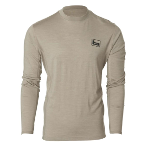 BANDED Men's Base Merino Wool Light Chocolate Crew LS Top (B1030017-OT)