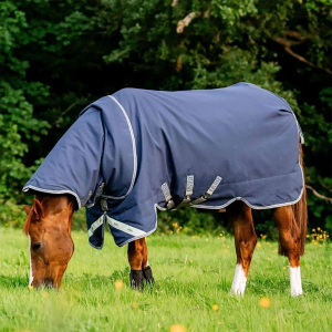 Horseware Ireland HORSEWARE IRELAND Rhino Plus 450g Navy/Titanium Grey/Classic Blue Vari-Layer Turnout Blanket (AABPV4-BJD0) - $319.95 at gritroutdoors.com