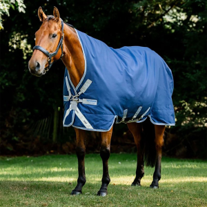 HORSEWARE IRELAND Rhino Wug 450g Navy/Titanium Grey/Classic Blue Vari-Layer Turnout Blanket (AABWV4-BJD0)