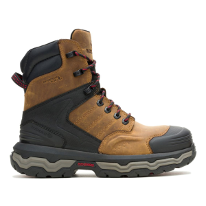 WOLVERINE Men's Alpha Infinity System 8in Soft Toe Dark Tan Work Boots (W250053)