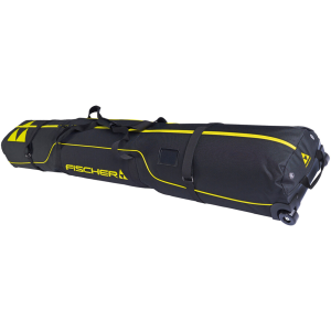 FISCHER Alpine Race 195cm Black/Yellow 2-Pair Wheeled Skicase (Z11825)