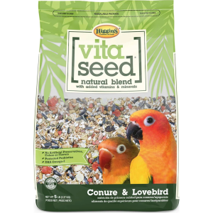 HIGGINS Vita Seed Natural Blend Conure and Lovebird 2.5 Lb Food Bag (21008)