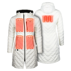 FIELDSHEER Women's Meridian 7.4V Cream Heated Jacket (MWWJ3856)