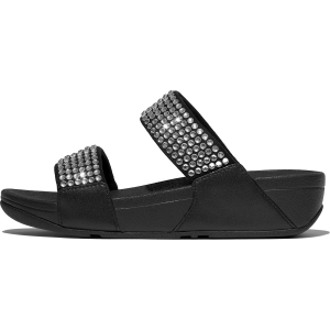 FITFLOP Lulu Maxi-Crystal Two-Bar Slides (B1A)