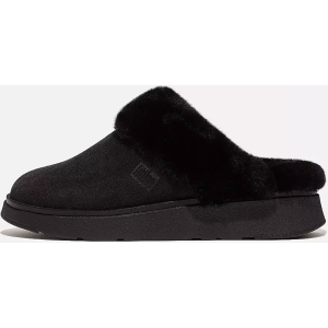 FITFLOP Gen-FF Shearling-Collar Suede Slippers (GS7)