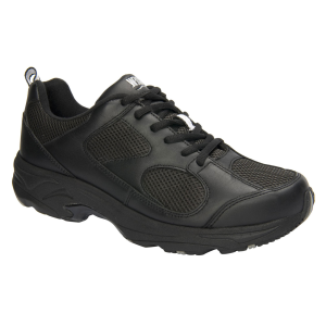DREW Men's Lightning II Black Leather/Mesh Athletic Shoes (40805-19)