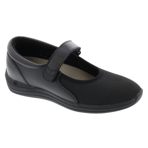 DREW Women's Magnolia Black Leather Stretch Shoes (14326-99)