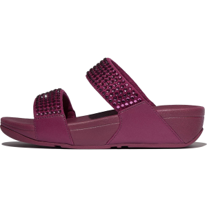 FITFLOP Lulu Maxi-Crystal Two-Bar Slides (B1A)