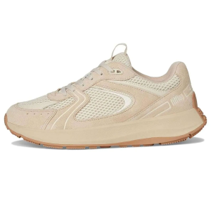 FITFLOP Women's F-Mode Flow Stone Beige/Paris Beige Suede/Mesh/Leather Flatform Sneakers (IV7-C69)