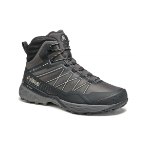 ASOLO Men's Tahoe Mid GTX Shark Gray/Black/Beige Hiking Boots (B40056-181)