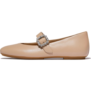 FITFLOP Delicato Crystal-Buckle Leather Mary Janes Shoes (E3J)