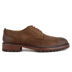 MILWAUKEE BOOT Men's Astor Lug Sole Wingtip Shoes (20522)