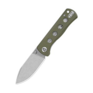 QSP Canary 2.84in Folder Linerlock Jade G10 Pocket Knife (QS150-E2)