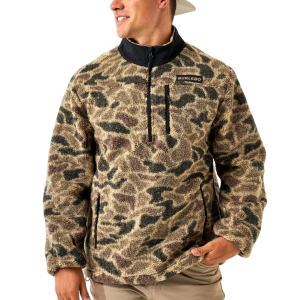 BURLEBO Rocky Mountain Camo Sherpa Quarter Zip Pullover (RMQZ)