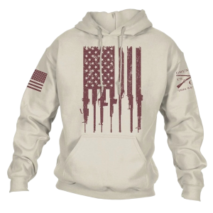 GRUNT STYLE Unisex Rifle Flag Sand Hoodie (GS7671)