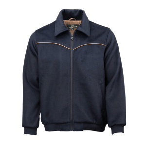 OUTBACK TRADING Men's Varsity Navy Jacket (29929-NVY)