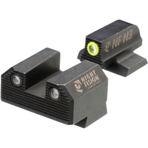 NIGHT FISION Optics Ready Yellow Front Ring Stealth Night Sight Set for Canik Mete SF & TP9 Pistols (CNK-029-187-250-YGZG)