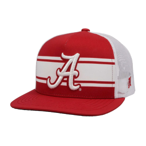 HOOEY Alabama 5-Panel White/Crimson A Logo Crimson/White Trucker Cap (7212T-RDWH)