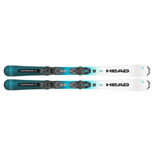 HEAD Junior Supershape Team Easy with JRS 4.5 GW CA Brake 80 [I] White/Blue Ski Set (31450501+100923)