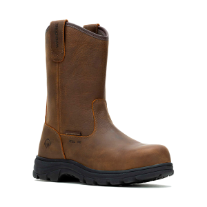 WOLVERINE Mens Carlsbad Steel Toe Sudan Brown Wellington Work Boot (W241069)
