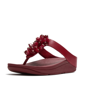 FITFLOP Women's Fino Bead-Cluster Toe-Post Sandals (A2D)