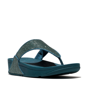 FITFLOP Women's Lulu Shimmerglitz Toe-Post Sandals (A5A)
