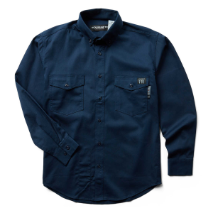 WOLVERINE Men's FR Twill Flame-Resistant Button-Down Collar Long Sleeve Shirt (W1203320)