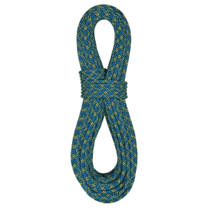 BLUEWATER ROPES Excellence 8.4mm Double Dry Blue/Yellow Dynamic Twin Rope (5652BL8)