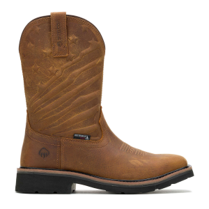 Wolverine Footwear WOLVERINE Men's Rancher Flag LX Wellington Brown Work Boots (W240056) - $117.16 at gritroutdoors.com