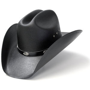 WESTERN EXPRESS Straw Western Cattleman Hat with Silver Concho Hat Band (CA-4-4E)