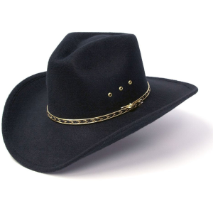 WESTERN EXPRESS Felt Finish Western Pinch Front Hat (BFF-35-36)