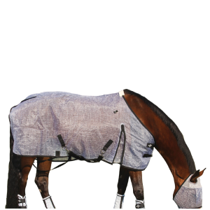 PROFESSIONAL'S CHOICE Gray/Black Fly Sheet (PCFS-GRY/BLA)