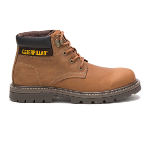 CAT Men's Outbase Waterproof Brown Work Boots (P51032)