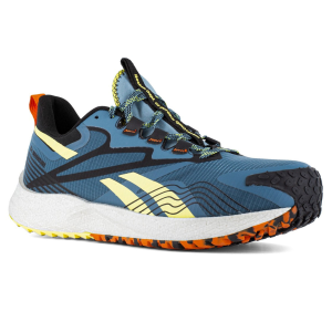 REEBOK Men's FE4 Adventure Composite Toe Blue/Yellow Athletic Work Shoes (RB3611)