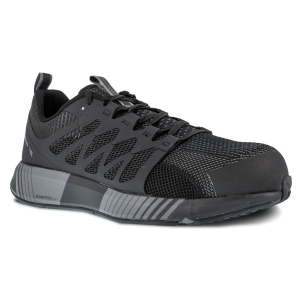 REEBOK Women's Fusion Flexweave Composite Toe Black/Grey Athletic Work Shoes (RB431)