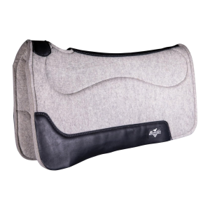 PROFESSIONAL'S CHOICE Precision Relief 29x30in Gray Felt Bottom Saddle Pad (PRFB-GRY)