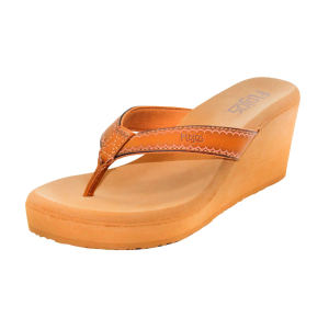 Flojos FLOJOS Womens Olivia Vintage 2 1/2in Wedge Tan Sandal (343-TAN-TAN) - $40.99 at gritroutdoors.com