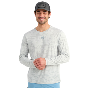 HUK Men's A1A Pro Long Sleeve Crew Shirt (H1200742)