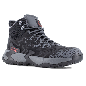 REEBOK Men's Kitari DMX Black and Dark Gray Work Composite Boots (RB4175)