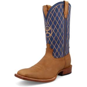 TWISTED X Men's 12in Hooey Inca Gold/Twilight Blue Boots (MHY0036)
