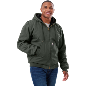 Berne BERNE Men's Heartland Washed Duck Hooded Work Jacket (HJ375) - $80.99 at gritroutdoors.com