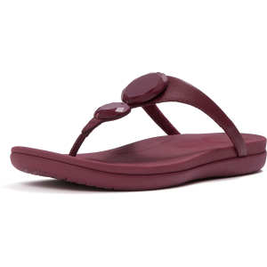 Fitflop FITFLOP Solay Glossy-Disc Toe-Post Sandals (A5W) - $61.99 at gritroutdoors.com
