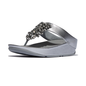 Fitflop FITFLOP Women's Rumba Iridescent Beaded Toe-Post Sandals (E4X) - $78.99 at gritroutdoors.com