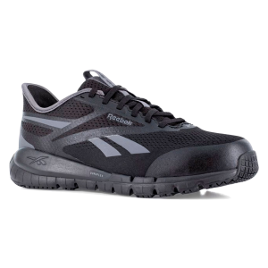 REEBOK Men's Flex Trainer Work Elevated Ease On/Off Black/Gray Shoe (RB5121)