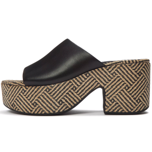 Fitflop FITFLOP Platfforms Graphic-Weave Leather Heeled Slides (A5N) - $116.99 at gritroutdoors.com