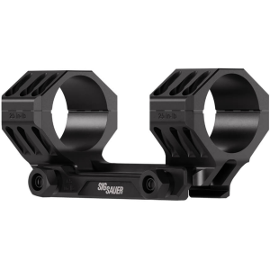 SIG SAUER Alpha5 34mm 1.25in 0 MOA Matte Black Scope Mount (SOA54004)