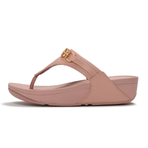 Fitflop FITFLOP Women's Lulu Square-Chain Leather Toe-Post Sandals (E1I) - $71.99 at gritroutdoors.com